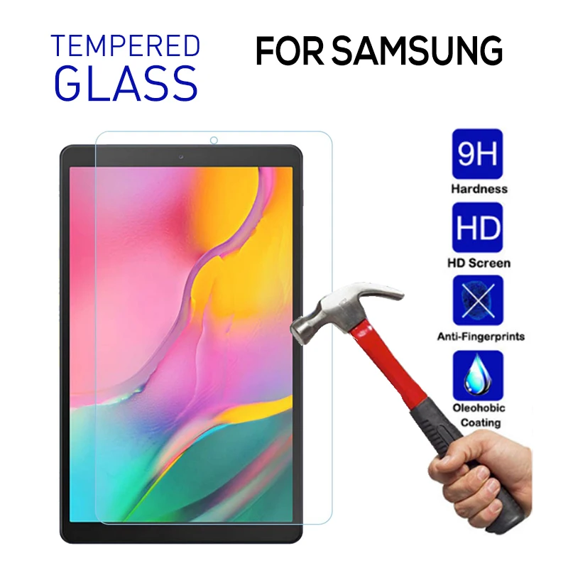 Protector de pantalla de vidrio templado 9H para tableta Samsung Galaxy Tab A 10,1, 2019, T510, T515, Samsung Tab A 10,1, 2019