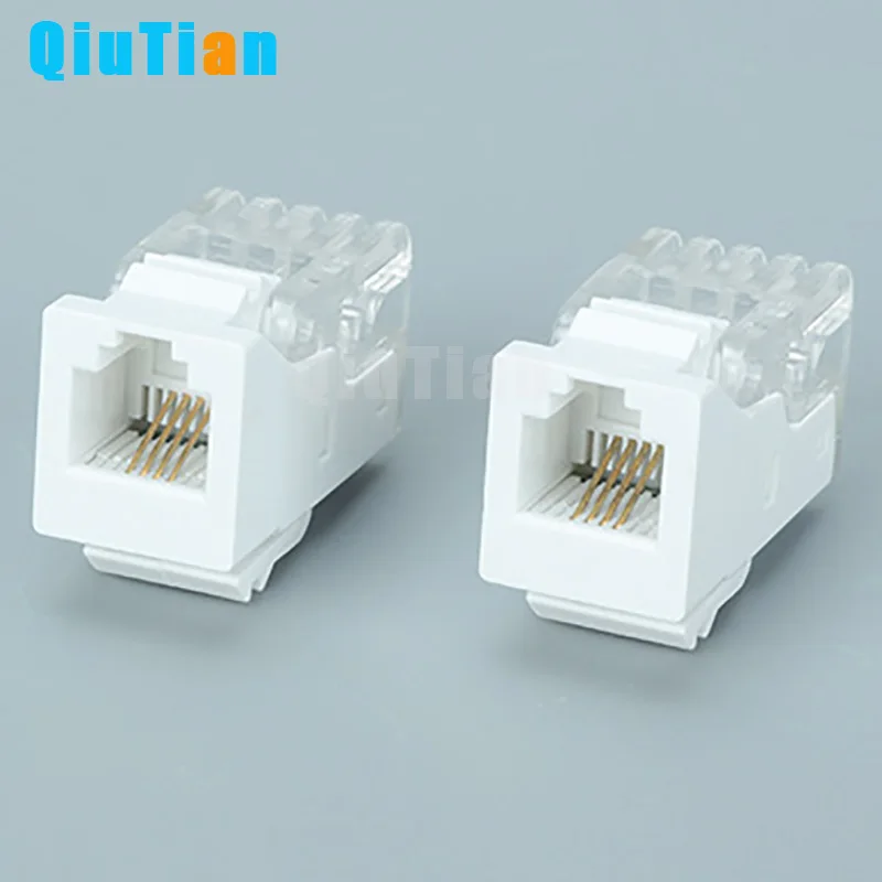 QT-4003 RJ11 кристаллический телефонный модуль с тремя разъемами телефонного