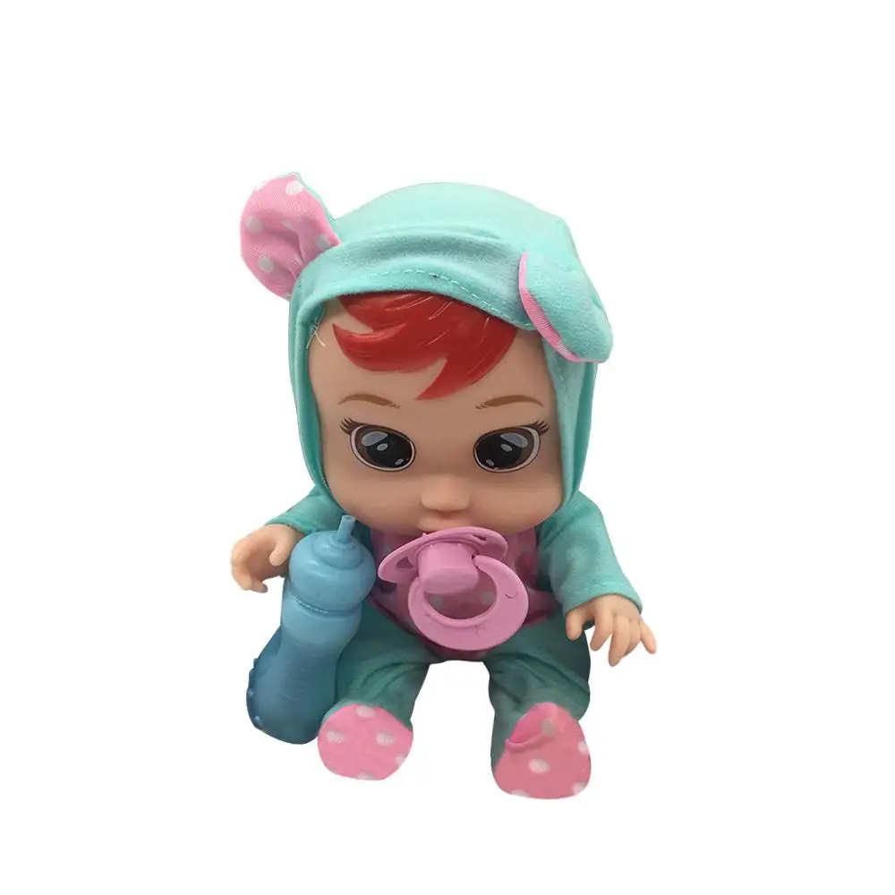 Силиконовая Детская кукла Reborn 10 дюймов Cry Baby Doll игрушки волшебные слезы с музыкой живой реалистичные детские подарки на день рождения