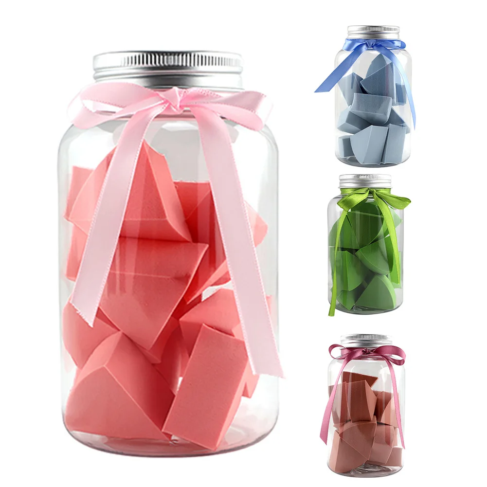 12 шт. для путешествий для лица для женщин Влажная и сухая с бутылочкой треугольник Эластичные аксессуары маленький мягкий инструмент для макияжа пудра пуховка Тональная основа