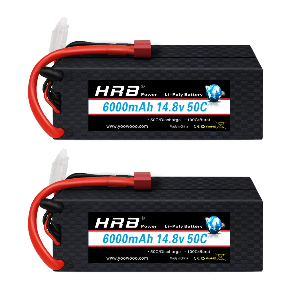 1/2 Hrb 4s Lipo Battery 14.8v 6000mah 