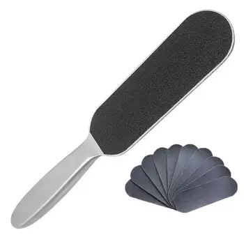 

1PC Foot Exfoliating File Foot Sole Rasps Dead Skin Remover Grinder Foot Care Tool With 10 Sheets Sand Papers