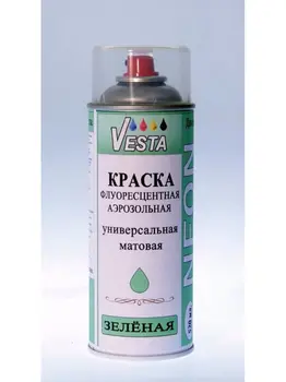 

Paint spray fluorescent "Vesta-neon" color green-520 ml.