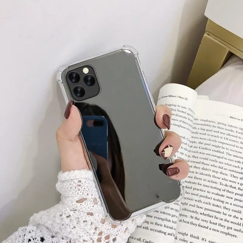 360 градусов подушка безопасности DropProof зеркало для iPhone 11 Pro Max прозрачный мягкий силиконовый чехол для iPhone11 Pro 11Pro Max