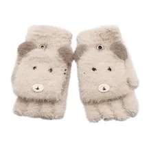 Лидер продаж; пара модных детских зимних перчаток; теплые вязаные варежки без пальцев; модные варежки