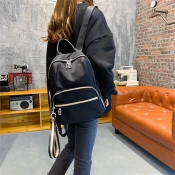 

Women's Double Shoulder Bag Multi Pocket Fashion Women's Bag Nylon Cloth Bag Casual Double Shoulder Bag