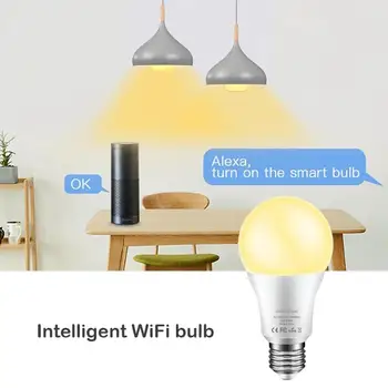 

Tuya 10W RGB LED Lamp Intelligent WiFi Light Bulb for Google Alexa Voice Control Support Amazon Alexa Google Assistant IFTTT