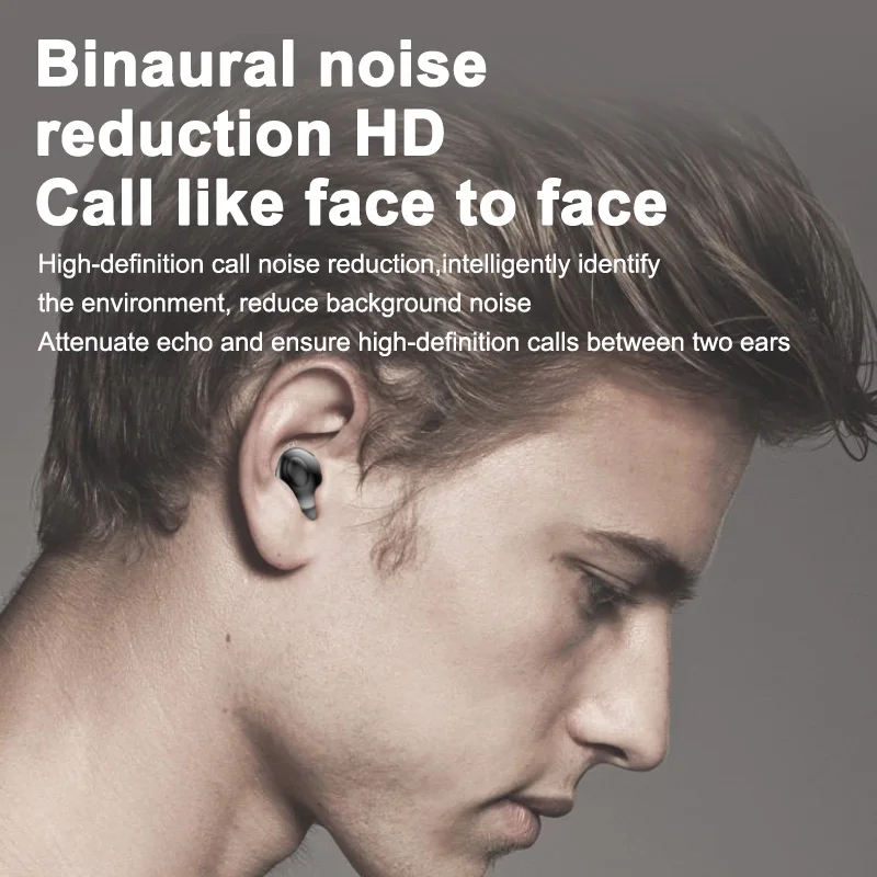 New 2020 Bluetooth Earphones Touch Control Wireless Headphones With LED Display Sport Waterproof Earbuds Headset Noise Cancel