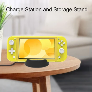 

Bevigac Charging Dock Stand Station Holder Base with 2 USB Ports for Nintendo N-Switch Switch Lite Game Console Accessories