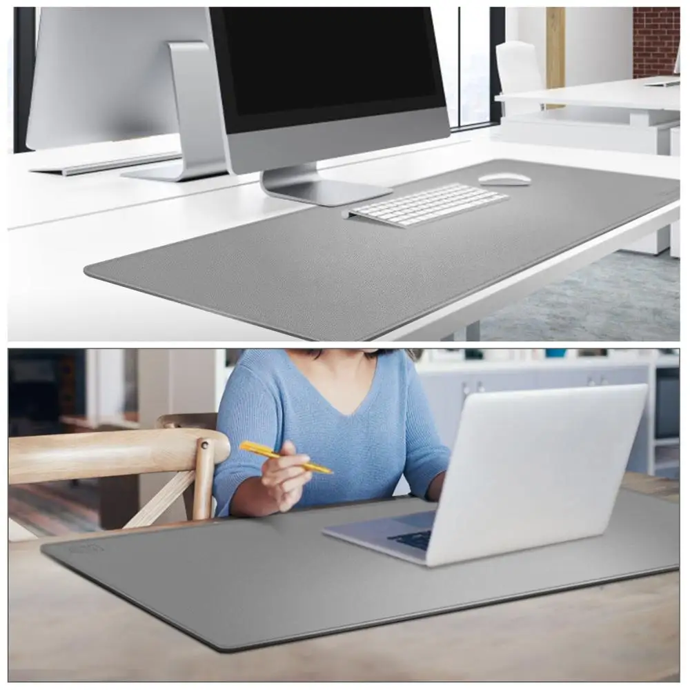 Cacoy Pu Leather Desk Mat Protector Large Gaming Mouse Pad