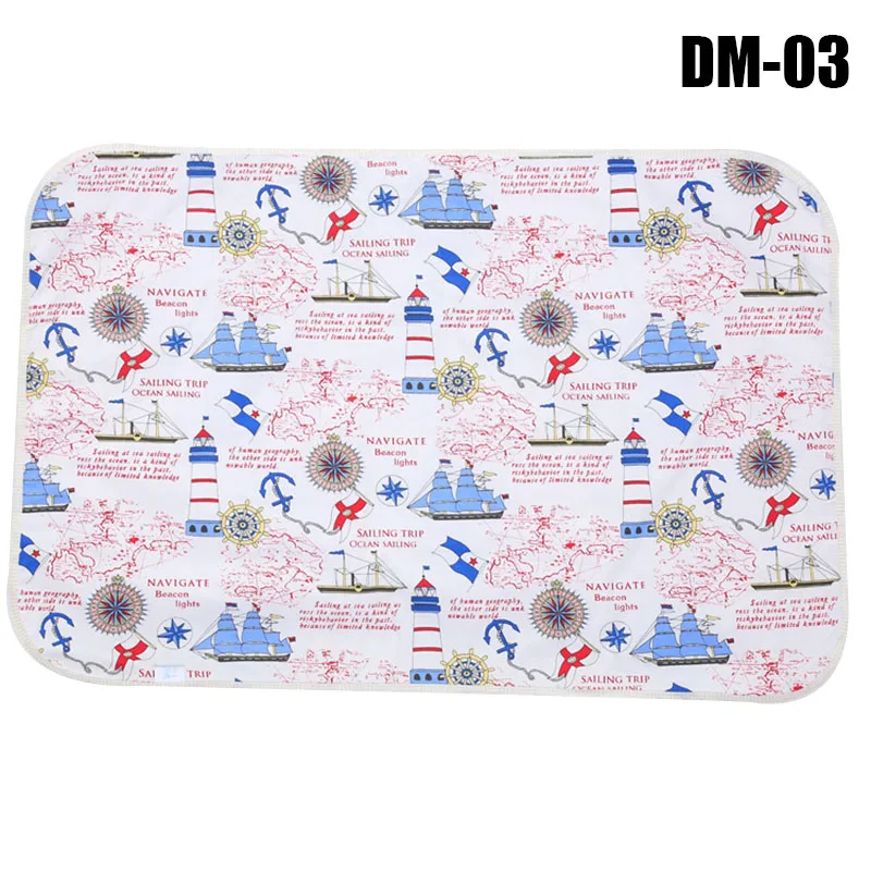 dm-03 Детские Водонепроницаемые пеленки для пеленок 75x120 см, дышащие пеленки для кровати - Цвет: dm-03