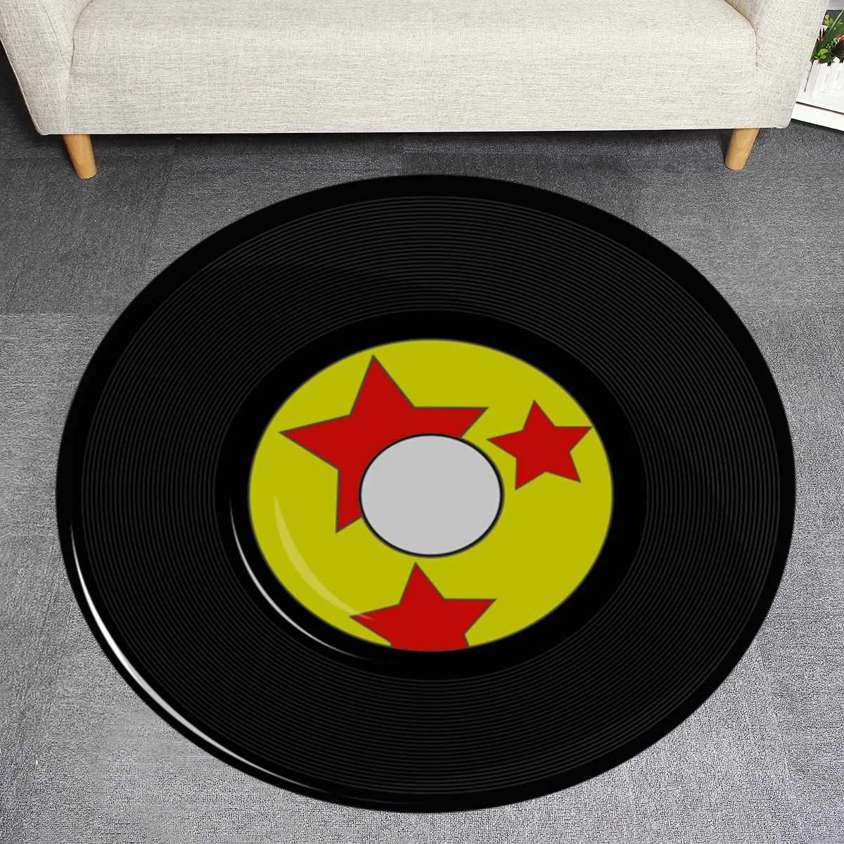 Круглый Ковер 3D виниловые печатные ковры для гостиной Противоскользящий ковер компьютерное кресло напольный коврик для домашнего декора детская комната