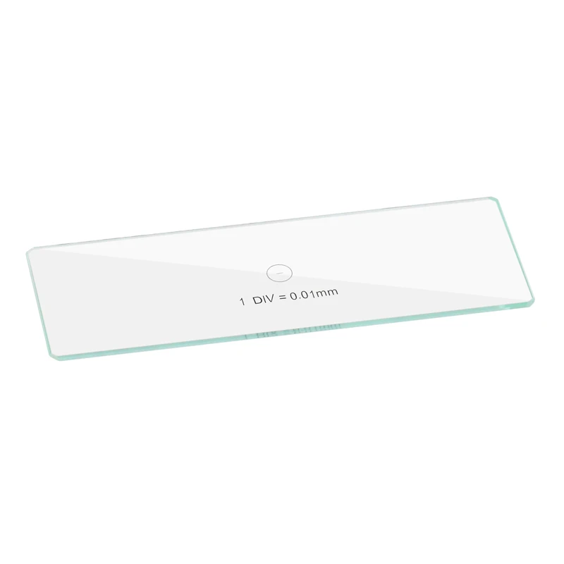

0.01 mm Microscope Glass Ruler Calibration Ruler Measuring Ruler Micro Ruler DIV=0.01mm Microscope Measurement