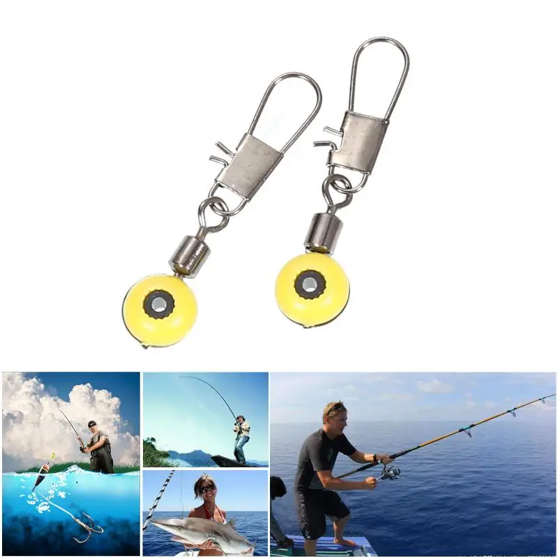 

50Pcs/lot Fishing Line To Hook Swivels Shank Clip Connector Multi function Interlock Snap Connector Sea Fishing Lure Beans Belt