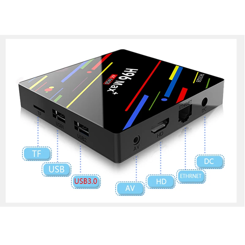 H96 MAX plus android 9,0 tv box с IP tv Испания 1 год ip tv подписка 4 Гб 64 Гб 2,4G/5G Wifi Голосовое управление Поддержка VODs Sports