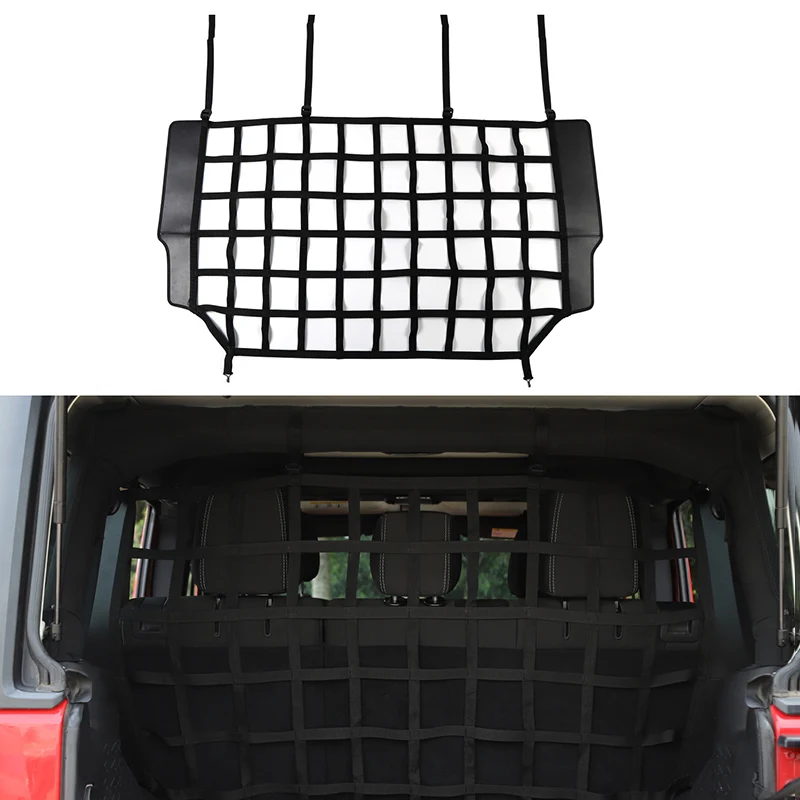 

Car Trunk Isolation Net, Trunk Organizer Cargo Net for Jeep Wrangler JK 2007-2017 JL 2018-2019 Car Accessories