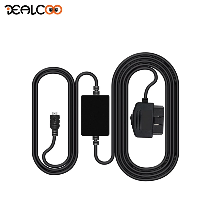 

Dealcoo OBD Buck Line for 24 Hours Parking Monitoring Car Camera Radar Detector DVR Camera Cable Length 3m accessories