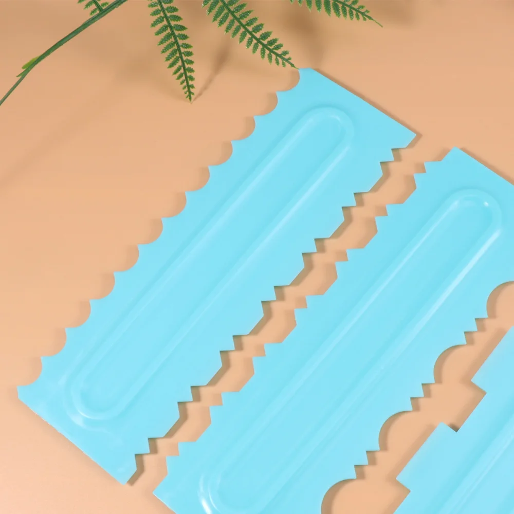 Cake Scraper Creative Double Edges Practical Cream Mousse Comb for Bakery