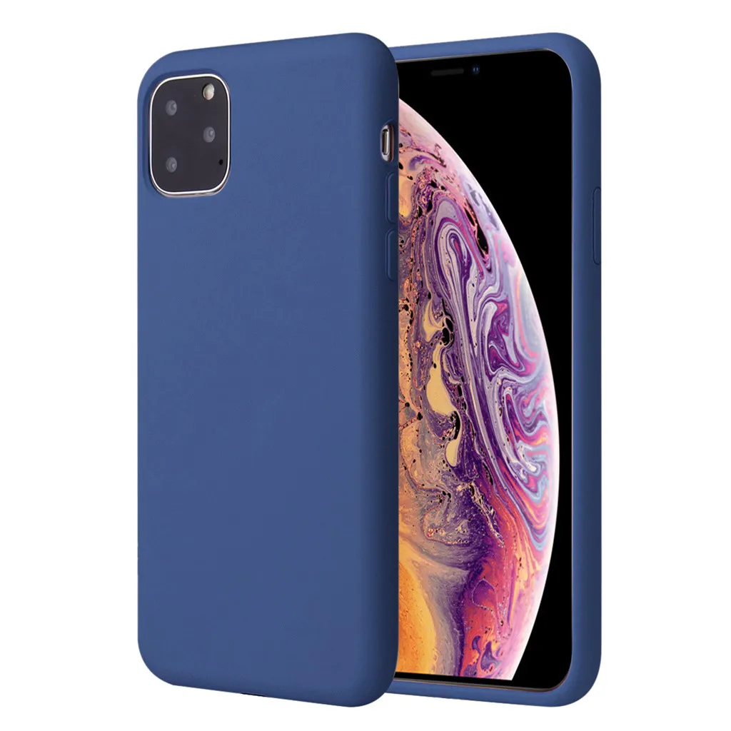 Силиконовый чехол для IPhone 11, чехол для IPhone 11 Pro 11 Pro Max, элегантный толстый противоударный, полная защита кожи Покрытие оболочки 19Sep