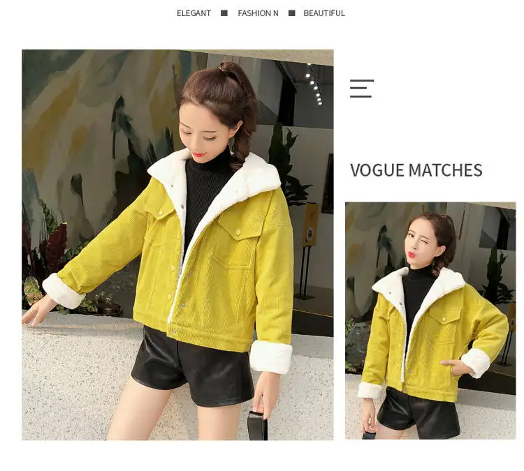 Idopy Cute Women`s Boyfriend Style Denim Jacket Fleece Lined Winter Thermal Warm Jeans Jacket and Coat Fur Collar For Female