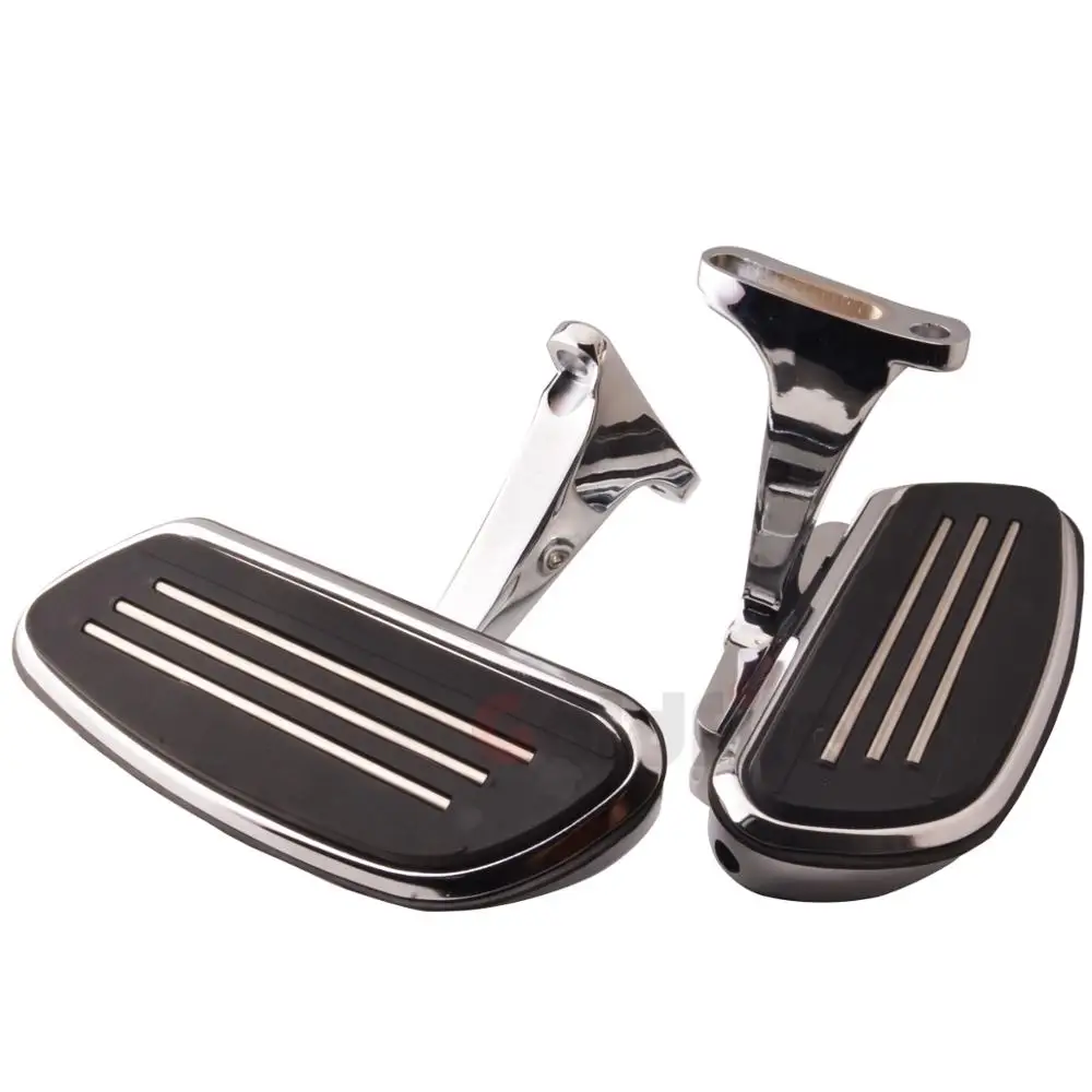 

Motorcycle Chrome Rear Passenger Floorboard Footrest Bracket Set For Harley Touring Road King Electra Street Road 1993-2019