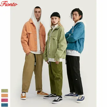 

2019 New Autumn Winter Women Jacket Solid Color Cool Short Jacket Loose Coat Trend Lapel Ladies Top Single Breasted ZF11176