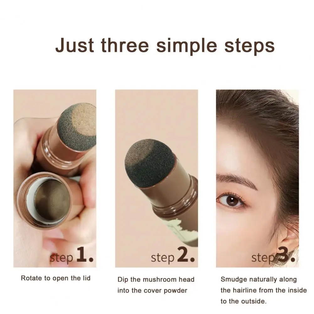 new 1.8g Hairline Stick Waterproof Mushroom Head Mini Hair Root Cover Up Hair Shadow Conceal Stick for Female