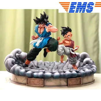 

17'' Dragon Ball Saiyan Statue Son Gohan VS Ubu 1/6 GK Battle Version Full-Length Portrait Resin Action Figure Toy BOX Q981