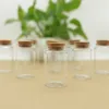 6 Piece 47*80mm 90ml Cork Glass Bottle Stopper Spicy Storage Jar Bottle Containers Glass spice candy Jars Vials DIY Craft 5