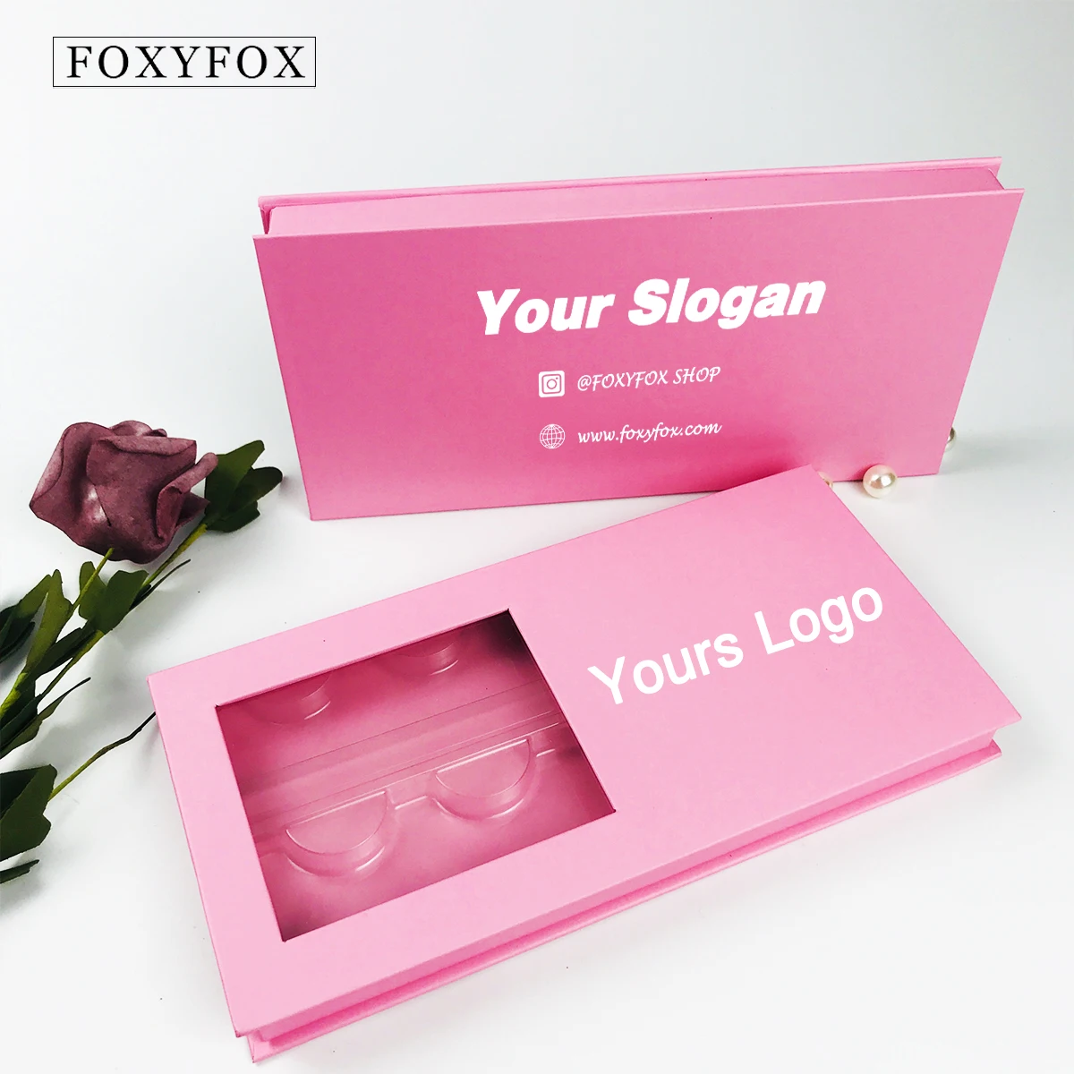 Eyelash Packaging Box Print Logo  Wholesale 4 paris 3D Mink Lashes Bulk Empty Box 25mm Mink Eyelashes Cases False Eyelashes Box 2