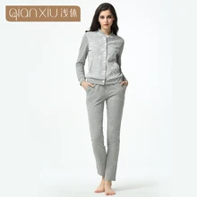 Qianxiu Pyjama роковой весна полная длина Onesie мода кардиган Combinaison Pyjama