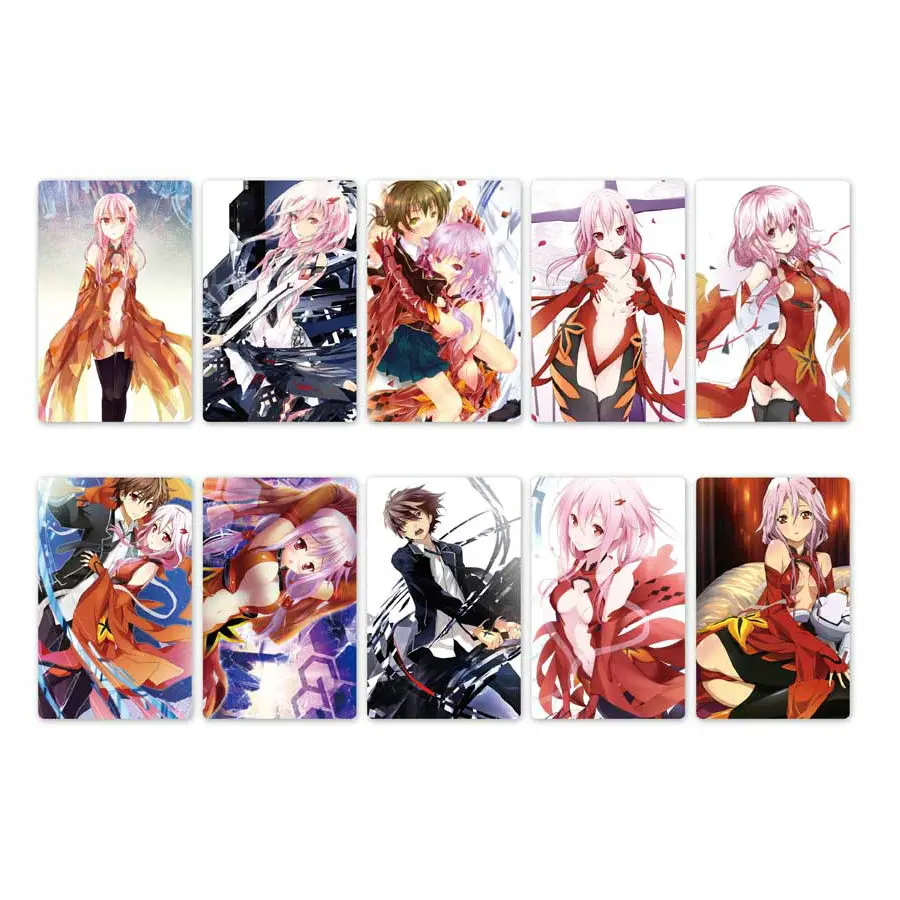10 шт. Новое поступление GUILTY CROWN аниме карты стикеры s DIY водонепроницаемый скраб карты стикеры детские игрушки наклейки s коллекция подарок