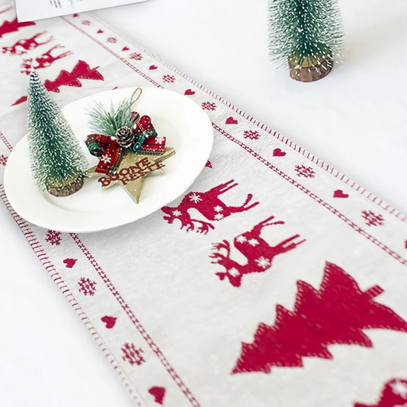 PATIMATE Рождественский стол флаг Санта Клаус скатерть с изображением оленя веселое Рождественское украшение для дома рождественские украшения подарки на год