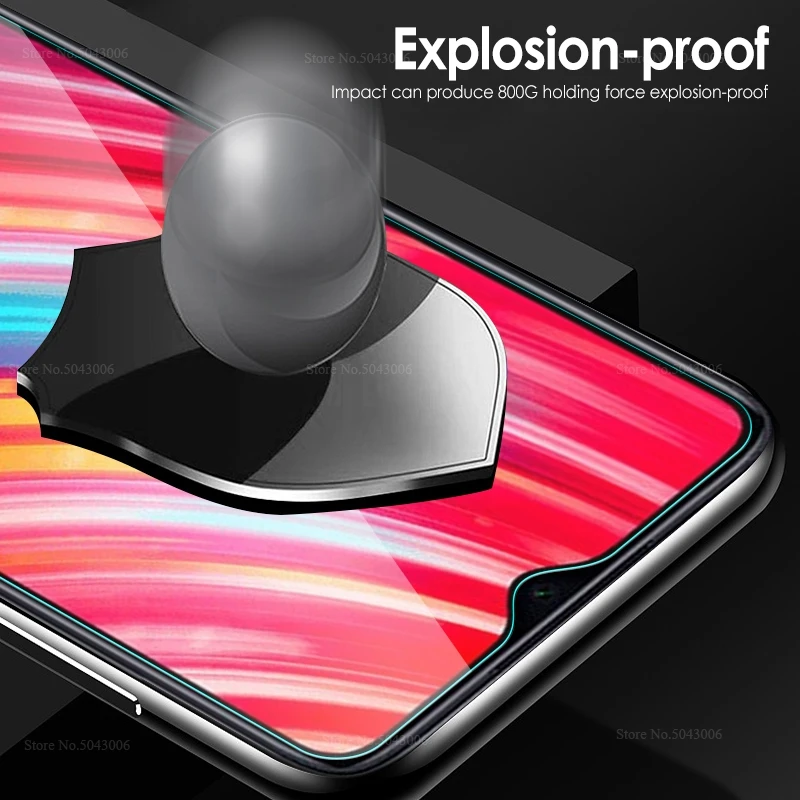 Закаленное стекло пленка для Xiaomi Redmi 8 Note Pro прозрачная защитная экрана