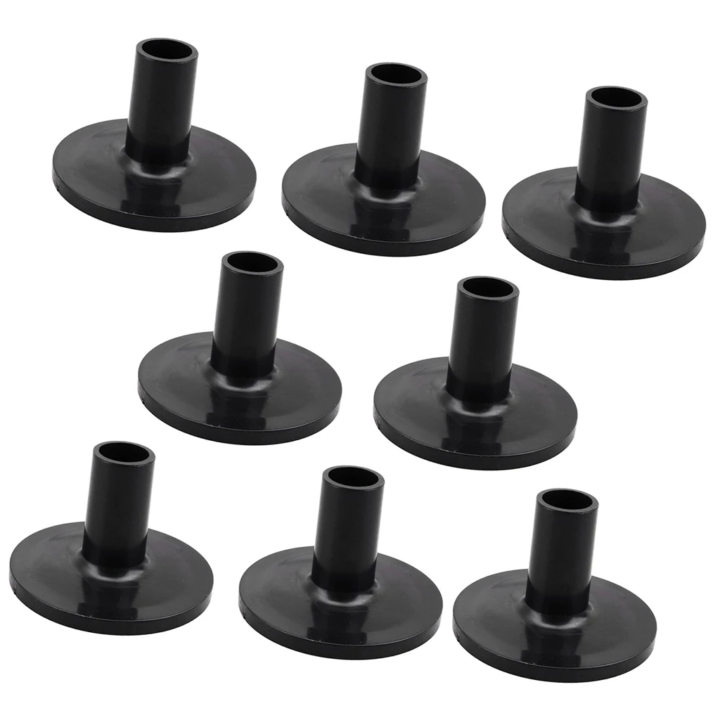 8pcs Long Cymbal Sleeves with Flange Base for Percussion Drum Set Parts