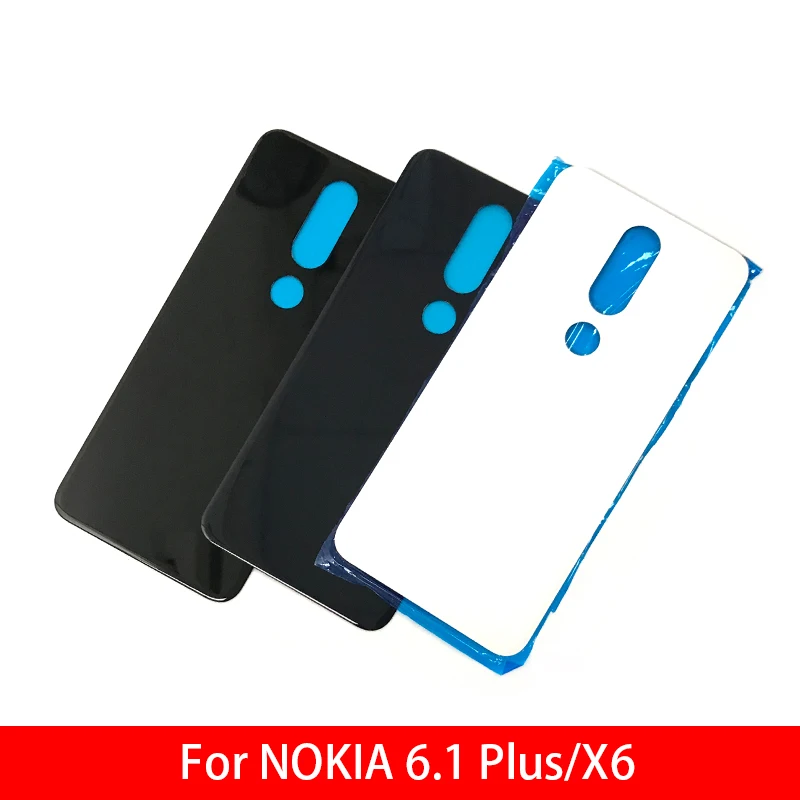 10 шт./лот, стеклянная задняя крышка для Nokia X6/6,1 Plus TA-1099/1103