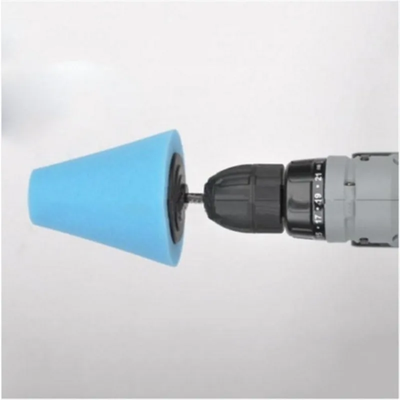 Auto Wheel Polishing Sponge Used for Electric Drill 3inch/ 4inch Burnishing Ball Polishing Cone Car Hub Buffing Sponge