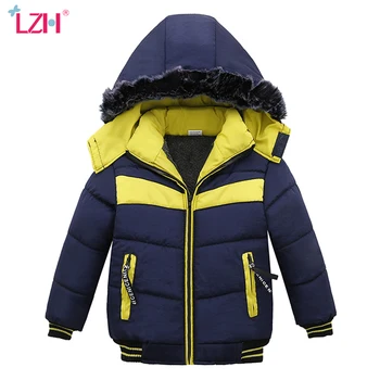 

LZH Baby Boys Jacket 2018 Winter Jacket For Boys Infant Jacket Kids Hooded Warm Outerwear Winter Coat For Boys Children Clothes