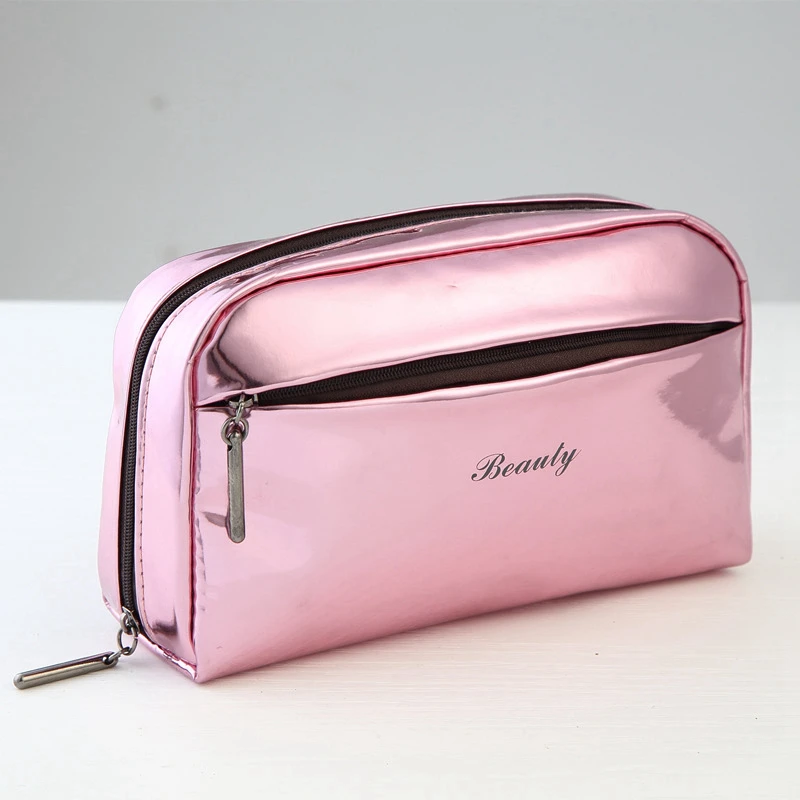  Fashion Laser Makeup Bag Organizer Cosmetic Function PU Women Girl Portable Beauty Wash Zipper Trav