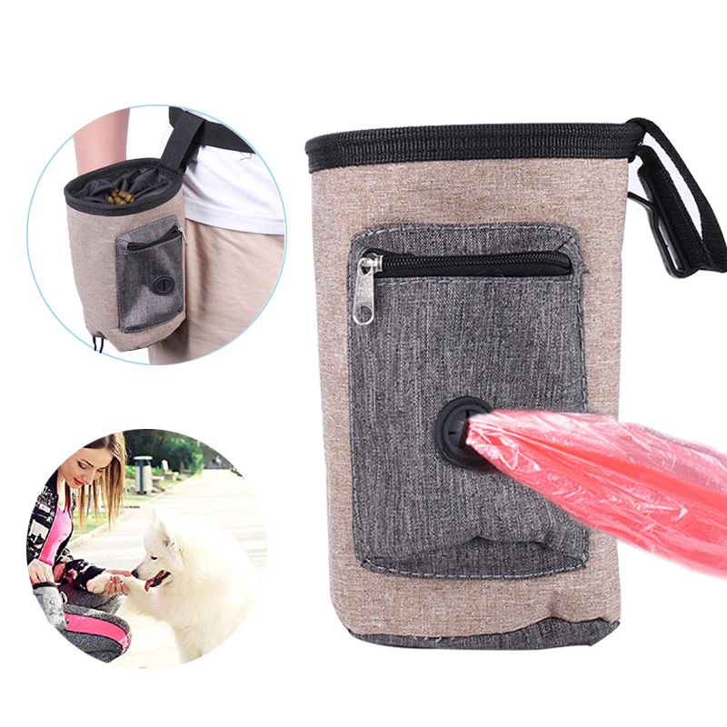 Dog Training Treat Bags Portable Detachable Snack Bag Doggie Pet Feed Pocket Pouch Puppy Snack Reward Waist Bag Training