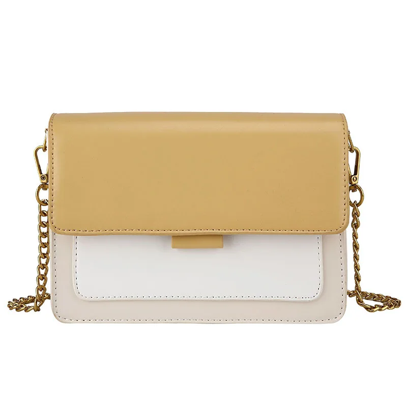 

Manufacturers Direct Selling 2019 Summer New Style WOMEN'S Shoulder Bag Fashion Shoulder Contrast Color Square Sling Bag Korean-