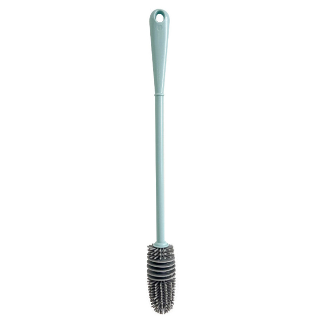 Handle Multifunctional TPR Cleaning Bottle Brush Silicone Cleaning Brush Cup Brush Cleaner Grey Kitchen Tool Cup Brush