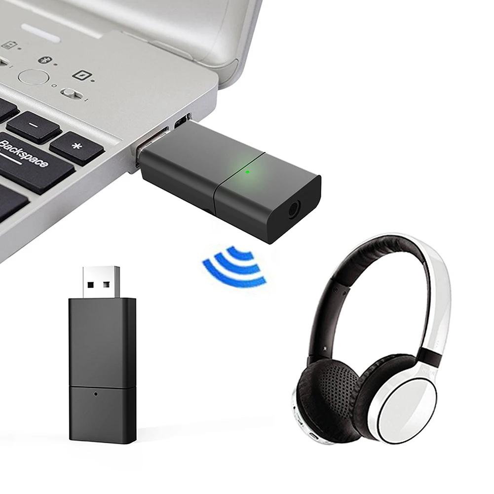 Мини Bluetooth адаптер 2 в 1 Bluetooth передатчик приемник для ТВ ПК беспроводная звуковая карта USB приемник низкая задержка