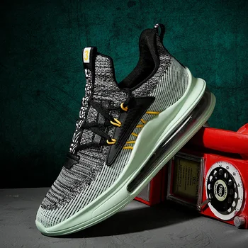

Fashion Men Sneakers Shoes Men's Casual Shoes Air Cushion Leisure Running Shoes Light Weight Damping Platform Trainers Shoes