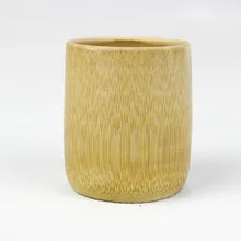 Зеленый натуральный ручной работы бамбуковые чайные чашки чашка для воды бамбуковые круглые чайные чашки изолированные маленький подарок