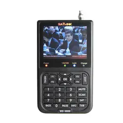 Satlink метр WS-6906 3,5 "ЖК-дисплей Дисплей цифровой ресивер fta спутниковый измеритель спутниковый искатель WS 6906 Satlink Ws6906