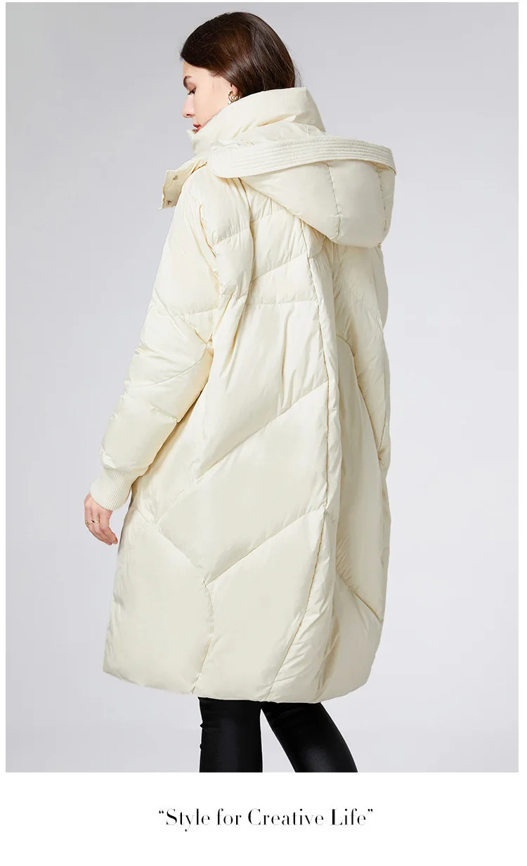 Waliicorners Winter Fluffy Warm Down Coats Female Longer Oversized Fluffy Hooded Thicler Duck Down Filling Coats 21 H19b6454e3dcb43318ee4e8f932c1e759s