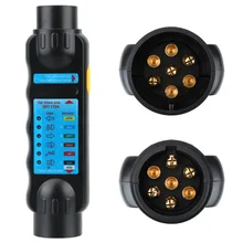 12v 7pin tomada reboque relé testador ferramentas de diagnóstico do carro diesel para transformar a luz do sinal nevoeiro lâmpada caminhão caravana acessórios