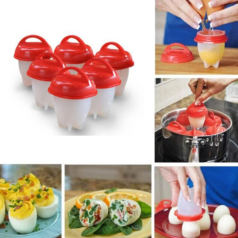 Non-stick Silicone Egg Cup Cooking Cooker Kitchen Baking Gadget Pan  Separator Steamed Egg Cup Egg Poachers Kitchen Gadgets Tools - AliExpress