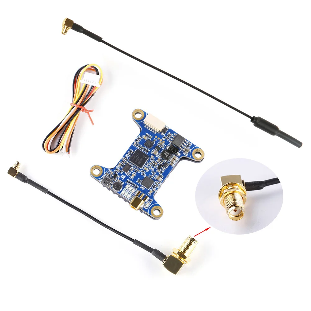 

The Force Long Range 5.8G 1W FPV System Stable Module Accessories Parts RC Drone With MMCX Built-in Self-check Video Transmitter